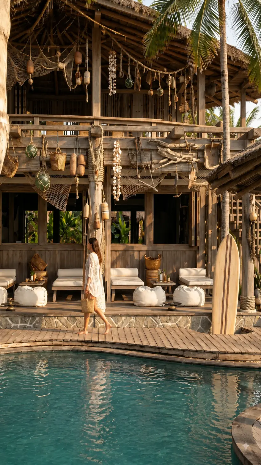 ผลงานออกแบบ Beach Club และร้านอาหารริมทะเลที่ภูเก็ต โดย Grid Architect โดดเด่นด้วยวัสดุธรรมชาติ งานไม้ไผ่ และบรรยากาศ tropical beach club ที่ผสานความผ่อนคลาย ความหรูหรา และเอกลักษณ์งานออกแบบเชิงรีสอร์ท